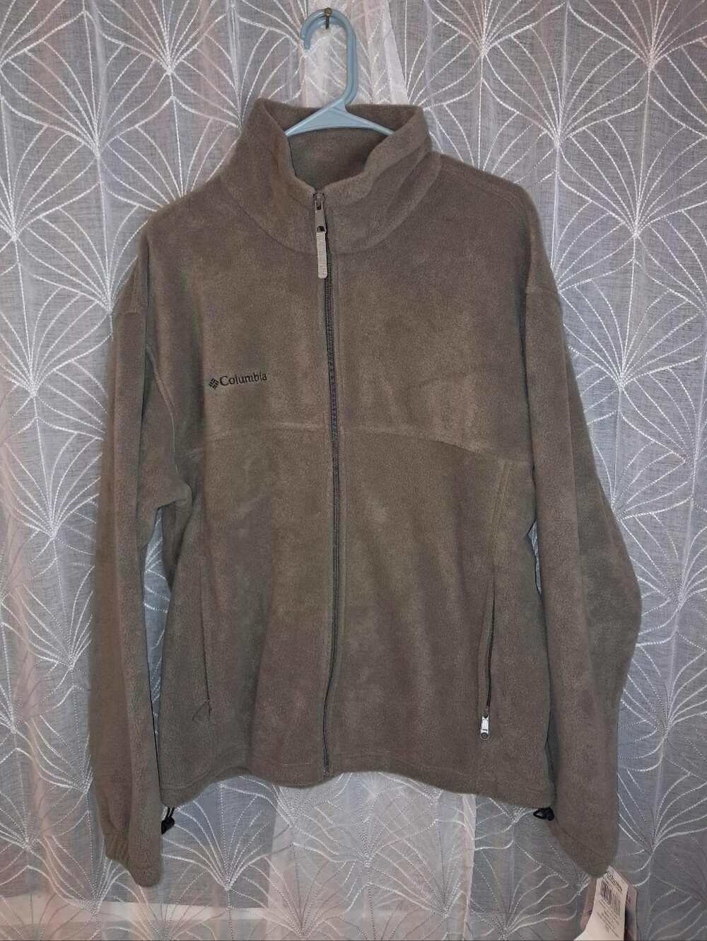 Columbia brand Mens size large Green Fleece Full Zip Jacket